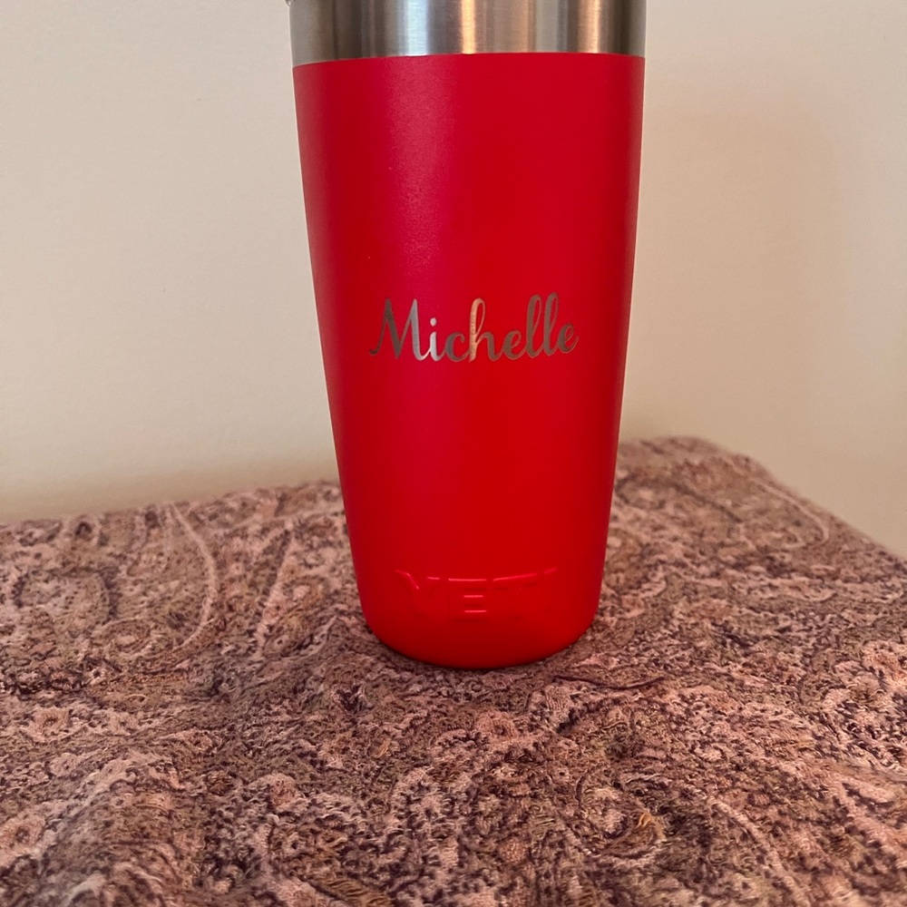 YETI Red Stainless Steel Tumbler